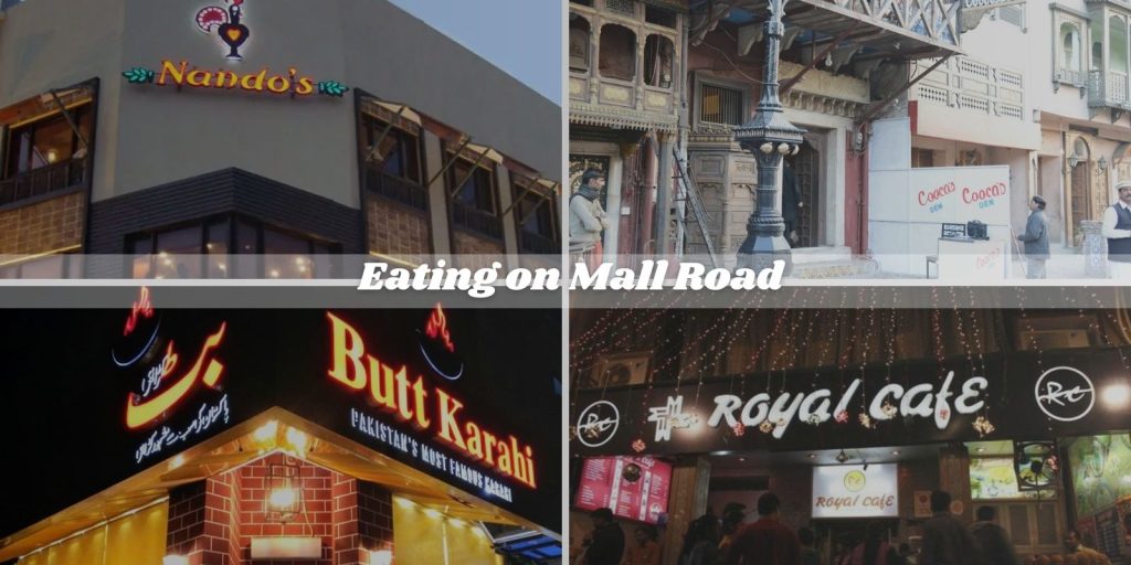 Eating on Mall Road