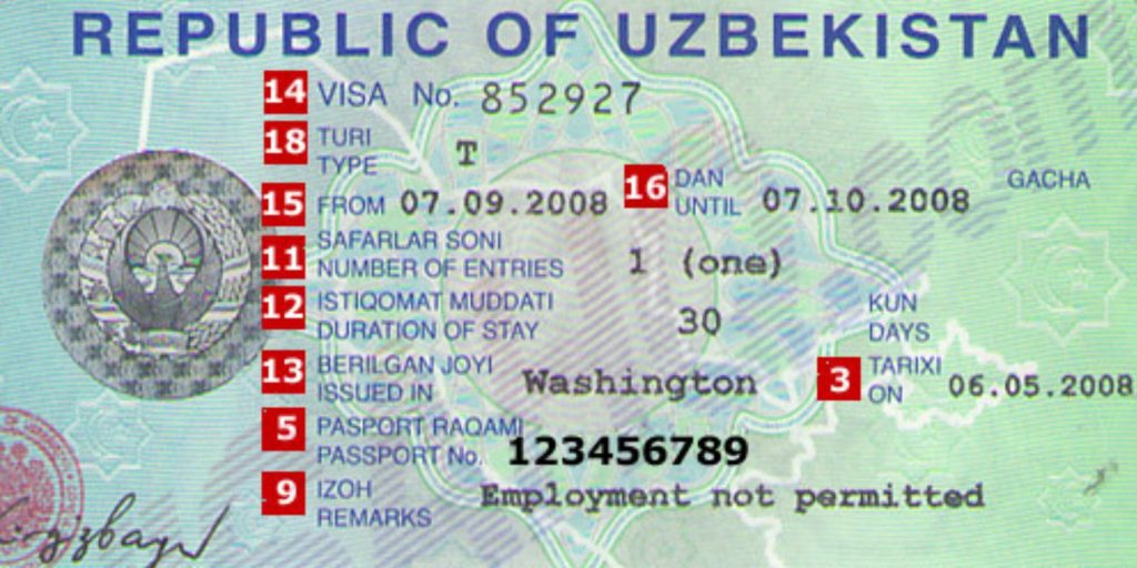 VISA Uzbekistan